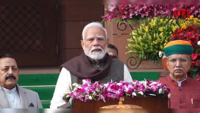 PM Modi Invokes Goddess Lakshmi Ahead of Budget Session, Promises Growth and Empowerment