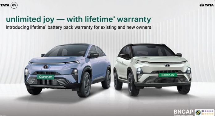 Tata Motors Launches Lifetime Battery Warranty for Curvv.ev and Nexon.ev 45 kWh
